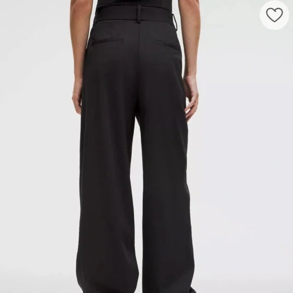 Lululemon Wide Leg Trousers (Black) - Picture 3 of 11
